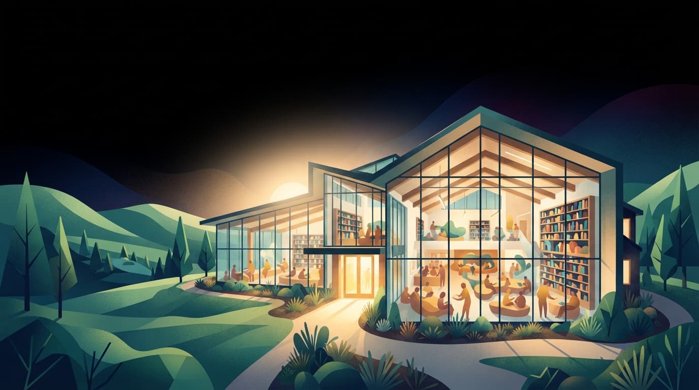 Illustration: Cedar Rapids Public Library sets Sept. 19, 2026, grand opening for new Busse Branch